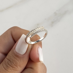 anillo regulable con cubics (Cod an522) en internet