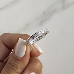 anillo sin fin cubics carre (cod an521) - comprar online