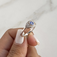 anillo centro ojo turco con cubics (cod an518) en internet