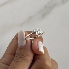 anillo centro mariposa con cubics (Cod an517) - comprar online