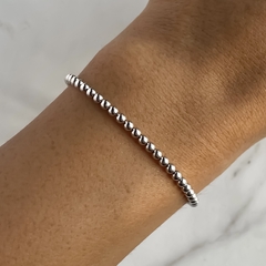 pulsera de bolitas con interior de pulsera de plata (Cod p233)
