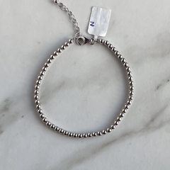 pulsera de bolitas con interior de pulsera de plata (Cod p233) - comprar online