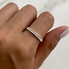 anillo medio sin fin con cubic carre (cod an504)