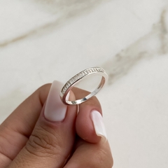 anillo medio sin fin con cubic carre (cod an504) en internet