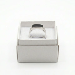 anillo sello con onix (cod An1150) - ANDREOLI JOYERIA 
