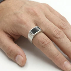 anillo sello con onix (cod An1150)