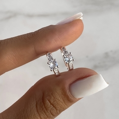 argollas de acero blanco (cod ar708)