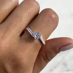anillo centro cubic medio sin fin (Cod an645) en internet