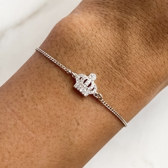 pulsera centro coronita con cubics (cod p242)