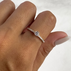 anillo medio sin fin con centro cubic (cod an532)