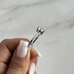 anillo medio sin fin centro cubic (cod an747) - tienda online