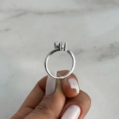 Imagen de anillo medio sin fin centro cubic (cod an747)