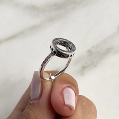 anillo circulo con cubics tipo pandora (cod an655) - comprar online