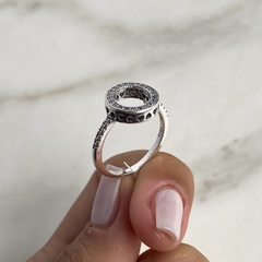 anillo circulo con cubics tipo pandora (cod an655) en internet
