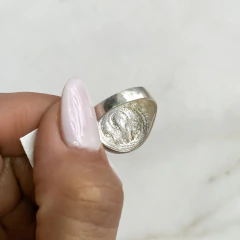 Anillo san benito plata y oro (Cod An1180) - comprar online