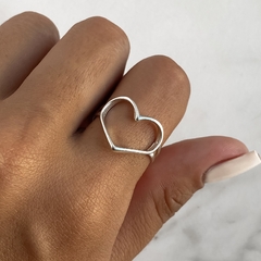 anillo centro corazon calado (cod an543)