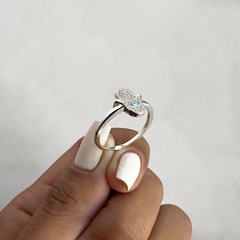 anillo mano de fatima con cubics (cod an541) - comprar online