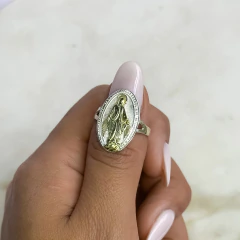 Imagen de anillo medalla milagrosa plata y oro (Cod An1169)