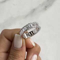 anillo sin fin con cubics baguette (Cod an675) - comprar online