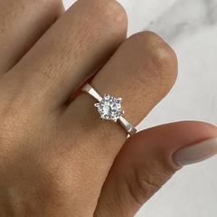 anillo solitario centro cubic (cod an674)