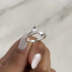 anillo diseño medio sin fin multicolor pastel con mariposas (Cod an965) - comprar online