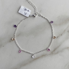 Pulsera con Cristales de Austria (Sw) multicolor (cod p046)