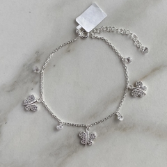pulsera con dijes mariposa y cubics (Cod p200) en internet