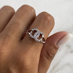 anillo chanel con cubics (cod an570)