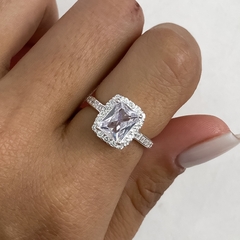 anillo medio sin fin centro cubic rectangular (Cod an685)