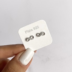 aros pasante infinito con cubics (cod ar676)