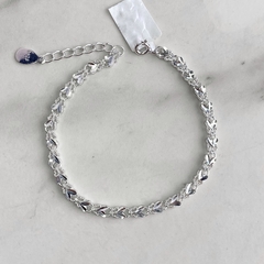 pulsera facetada con corazones y mariposas (cod p239) en internet
