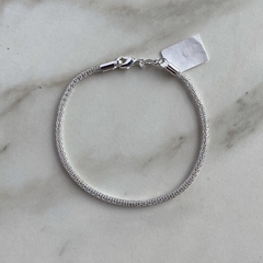 pulsera canasta de acero blanco (cod p202) - comprar online