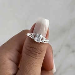Anillo centro cubic diseño (Cod an765) - comprar online