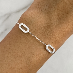 pulsera con cubics (cod p243) - ANDREOLI JOYERIA 