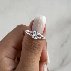 Anillo centro cubic diseño (Cod an767) - comprar online