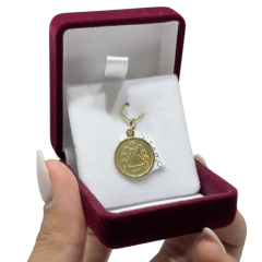 Medalla de San Nicolás Oro 18k - comprar online
