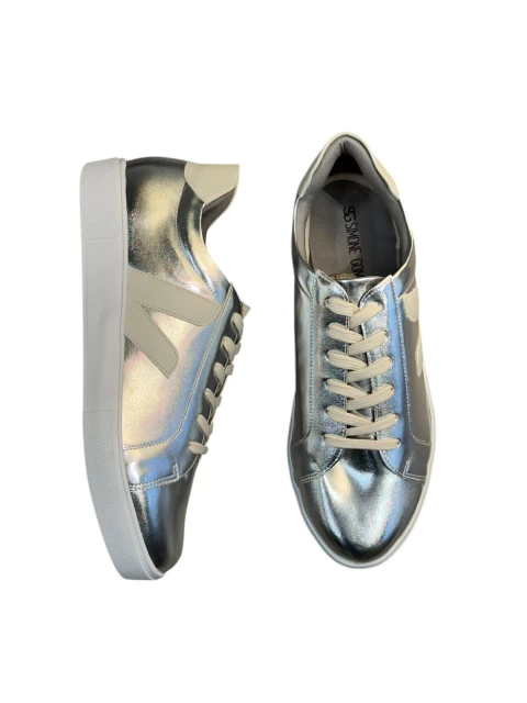 Tênis Casual Feminino metalizado