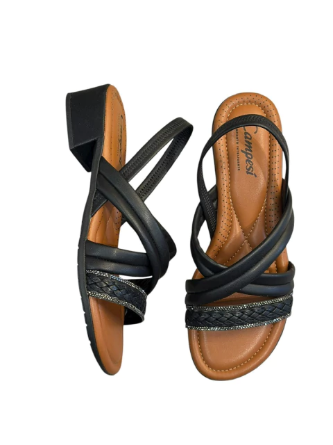 Sandália rasteira Ortopédica com salto baixo