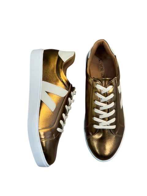 Tênis Casual Feminino metalizado