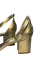 Sandália com salto médio e detalhe decorativo - Simone Gomes Calçados