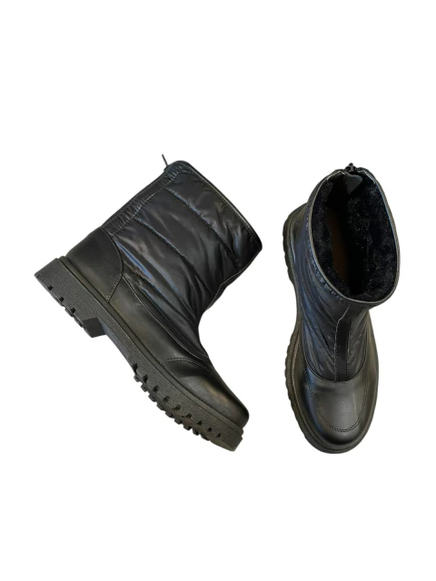 Bota Coturno Feminina Cano Baixo NYLON PRETO - comprar online