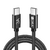 Cabo de Carregamento Dados 1Hora Usb C Macho 3A 2M Preto REF: CAB267