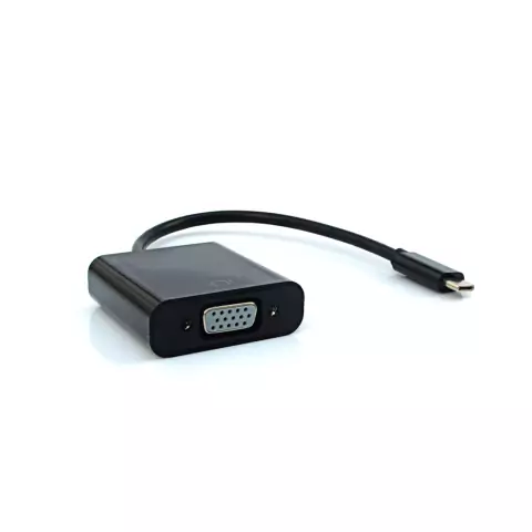 Cabo adaptador compacto para conexão de dispositivos Type C para VGA
