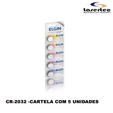 CARETELA DE BATERIA DE LITIO CR 2032 C - 5 UNIDADES
