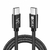 Cabo de Carregamento/Dados 1Hora Usb C 3A Macho 1M Preto