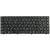 O teclado está isolado em um fundo branco e parece ter um layout padrão QWERTY com uma linha numérica na parte superior e teclas de função. Esta imagem pode ser relevante para pesquisas relacionadas a peças de computador, reparo de laptops, dispositivos p