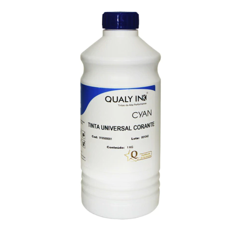 TINTA PARA IMPRESSORAS EPSON QUALY INK CORANTE - AZUL FRASCO DE UM LITRO L-SERIES CYAN EPSON CC3E-1512
