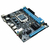 A imagem mostra uma placa-mãe de computador, que é uma placa de circuito impresso que serve como base para a comunicação entre todos os componentes de um sistema de computador. Inclui um soquete para CPU, slots para RAM, slots para placas de expansão e vá