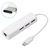 Hub Tipo C 3 Portas USB 3.1 e RJ45 Para MAC LE-5575 - It-Blue