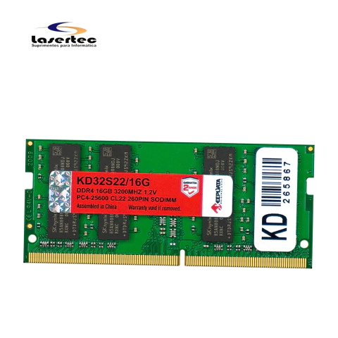 MEMORIA RAM NOTEBOOK DDR4 16GB 3200MHZ KEEPDATA KD32S22/16G